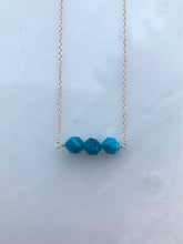 Load image into Gallery viewer, Apatite Star Cut Bar Necklace