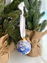 Load image into Gallery viewer, Blue China Print Ceramic Ornament