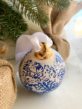Load image into Gallery viewer, Blue China Print Ceramic Ornament