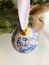 Load image into Gallery viewer, Blue China Print Ceramic Ornament