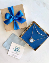 Load image into Gallery viewer, Porcelain Moon Phase Gold Stud Earrings