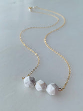 Load image into Gallery viewer, Howlite Trio Necklace