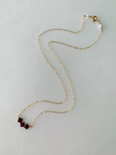Load image into Gallery viewer, Garnet Trio Necklace