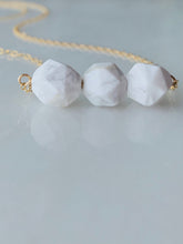 Load image into Gallery viewer, Howlite Trio Necklace