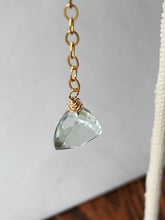 Load image into Gallery viewer, Green Amethyst Dangle Earrings