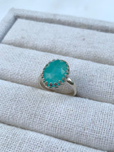 Load image into Gallery viewer, Grace Blue Chalcedony Ring