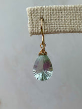 Load image into Gallery viewer, Green Amethyst Drop Earrings
