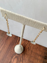 Load image into Gallery viewer, Green Amethyst Dangle Earrings