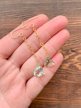 Load image into Gallery viewer, Green Amethyst Dangle Earrings