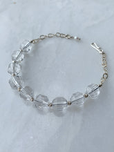 Load image into Gallery viewer, Crystal Quartz Sterling Silver Bracelet