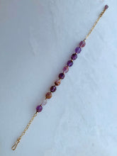 Load image into Gallery viewer, Super Seven Crystal Gold Bracelet