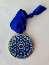 Load image into Gallery viewer, Ceramic Iridescent Circle Ornament