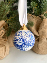 Load image into Gallery viewer, Blue China Print Ceramic Ornament

