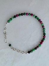 Load image into Gallery viewer, Ruby Zoisite Sterling Silver Bracelet
