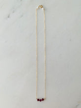 Load image into Gallery viewer, Garnet Trio Necklace
