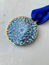 Load image into Gallery viewer, Ceramic Iridescent Circle Ornament
