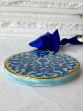 Load image into Gallery viewer, Ceramic Iridescent Circle Ornament
