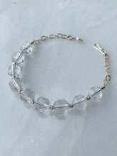 Load image into Gallery viewer, Crystal Quartz Sterling Silver Bracelet
